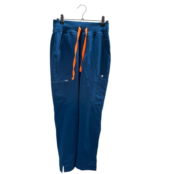 Figs Pants Women's Size XS Blue Technical Collection Drawstring Scrubs - Picture 1 of 6